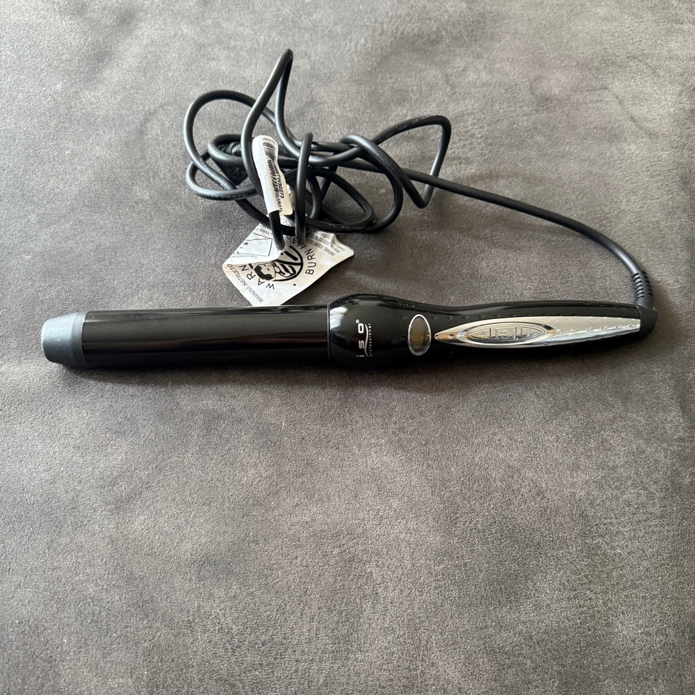 ISO Professional Curling Iron 1.5” Black Hair Styling Tool